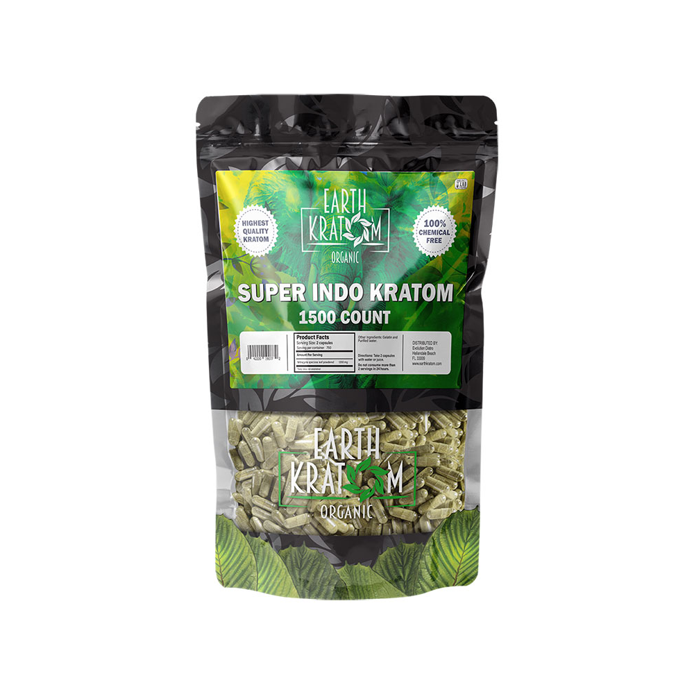 EARTH KRATOM CAPSULES (1500CT)