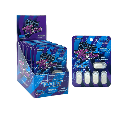 RAVE KRATOM 5CT CAPSULES 12CT/BX