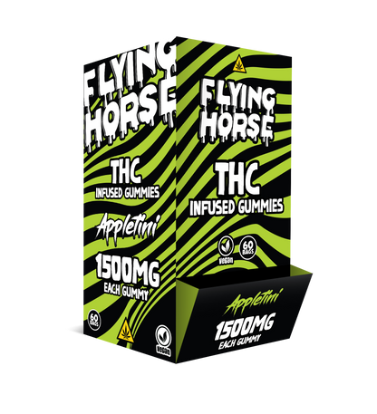 FLYING HORSE THC 1500MG INFUSED GUMMIES 60CT/BX