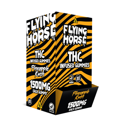 FLYING HORSE THC 1500MG INFUSED GUMMIES 60CT/BX