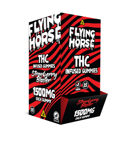 FLYING HORSE THC 1500MG INFUSED GUMMIES 60CT/BX
