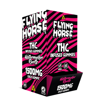 FLYING HORSE THC 1500MG INFUSED GUMMIES 60CT/BX