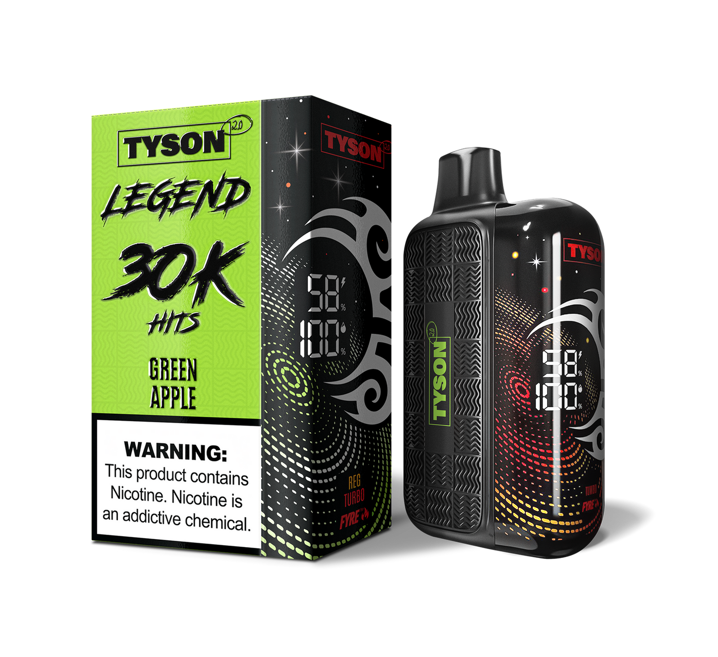 TYSON 30000PUFFS DISPOSABLE 5CT/BX