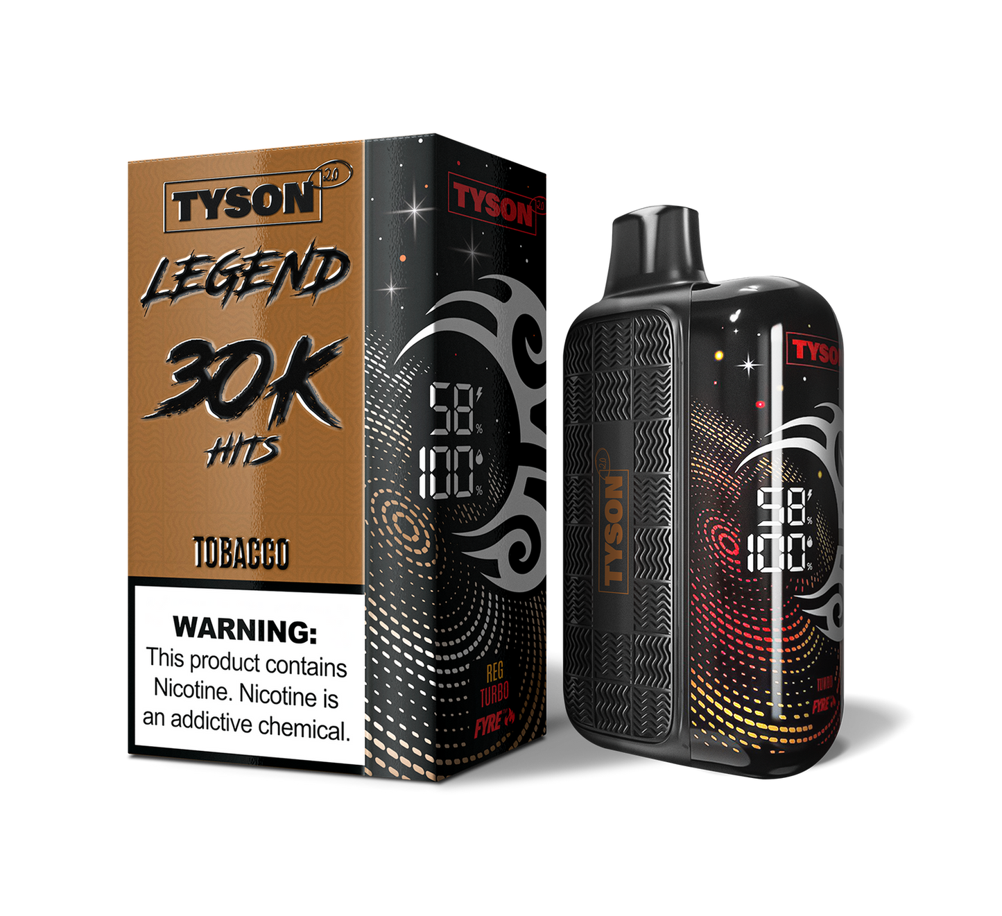 TYSON 30000PUFFS DISPOSABLE 5CT/BX