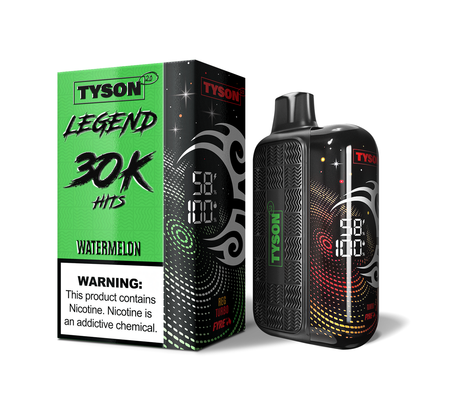 TYSON 30000PUFFS DISPOSABLE 5CT/BX