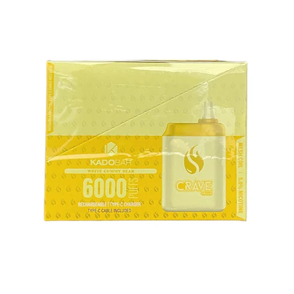 KADO BAR 6000PUFFFS DISPOSABLE VAPE 5CT/BX