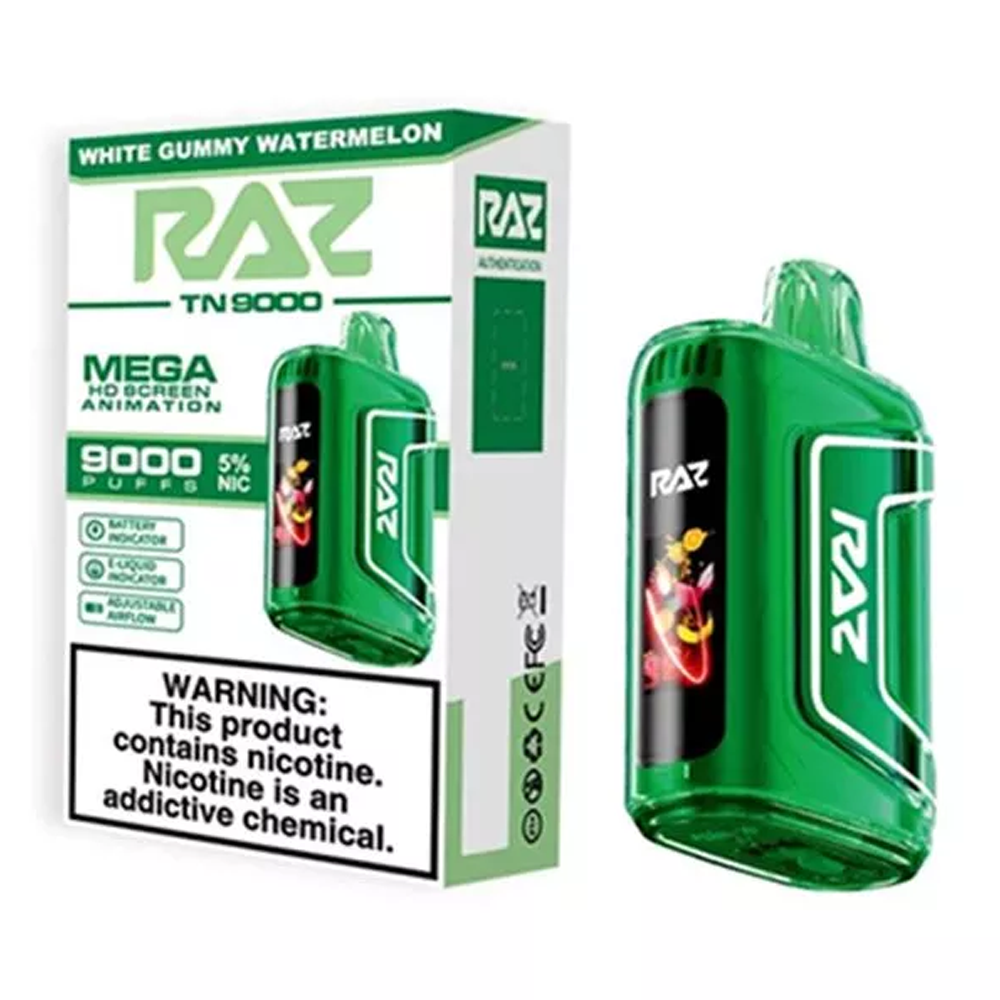 RAZ TN 9000PUFFS DISPOSABLE 5CT/BX