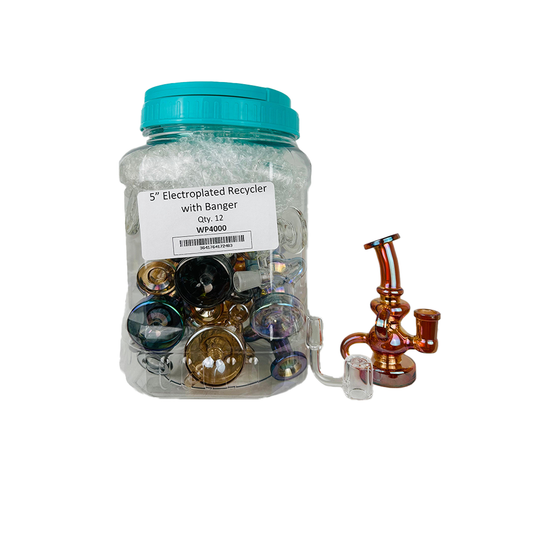 5" ELECTROPLATED RECYCLER WITH BANGER 12CT/JAR (WP4000)