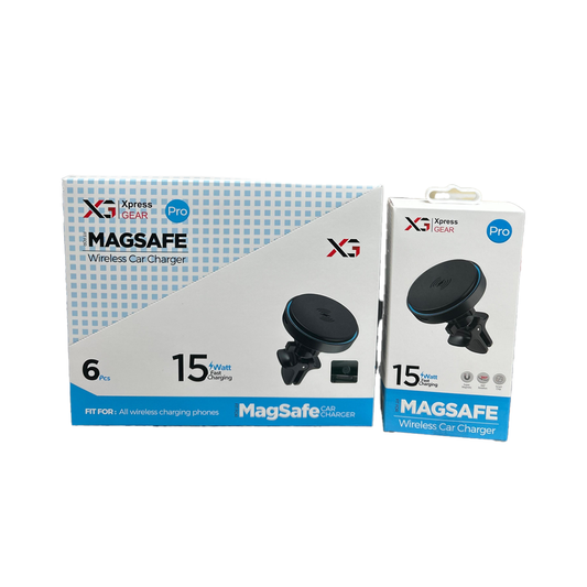 XPRESS GEAR MAGSAFE WIRELESS CAR CHARGER 6CT/BX(844)