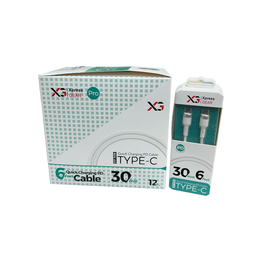 XPRESS GEAR TPYE C - TYPE C 6FT CABLE 12CT/BX(932)