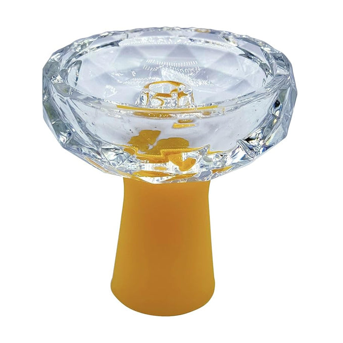 DIAMOND SHAPED GLASS SHISHA BOWL 1CT(YH003)