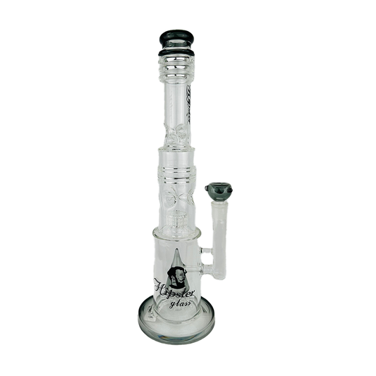 TOBACCO PIPES 1CT CLEAR BLACK (YW-15CB)