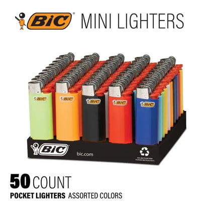 BIC J25 LIGHTER MINI 50CT