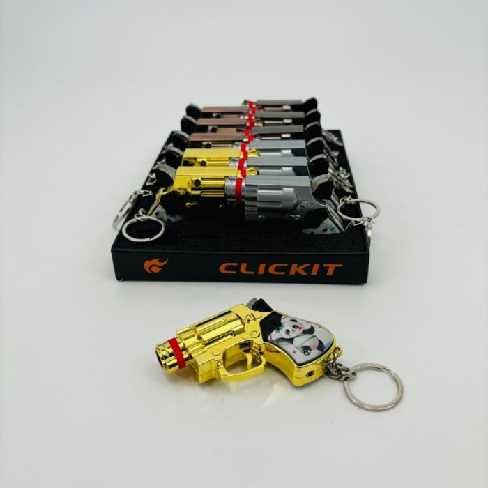 CLICK IT GUN KEYCHAIN 12CT/BX (5917/B/C/E/F)
