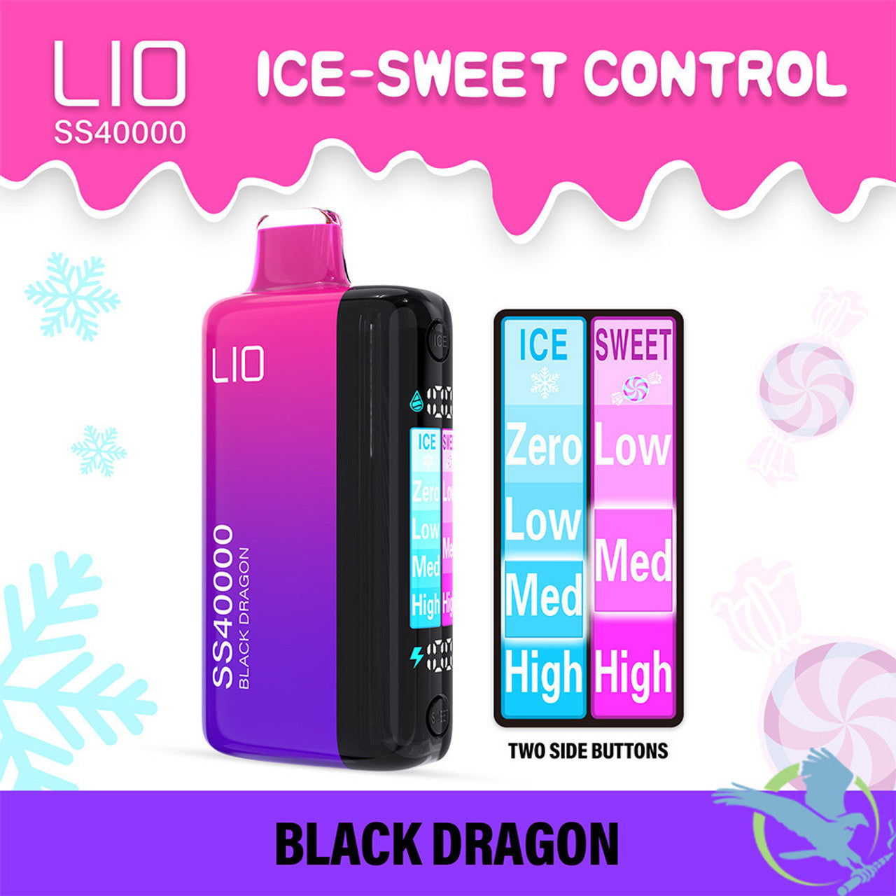 LIO SS40000 PUFFS DISPOSABLE 5CT/BOX