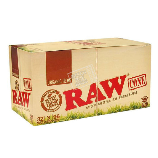 RAW CONES KS ORGANIC 3PK CONES