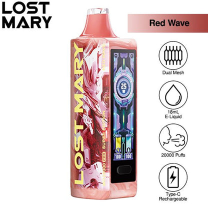 LOST MARY MO20000 PUFFS DISPOSABLE 5CT/BX