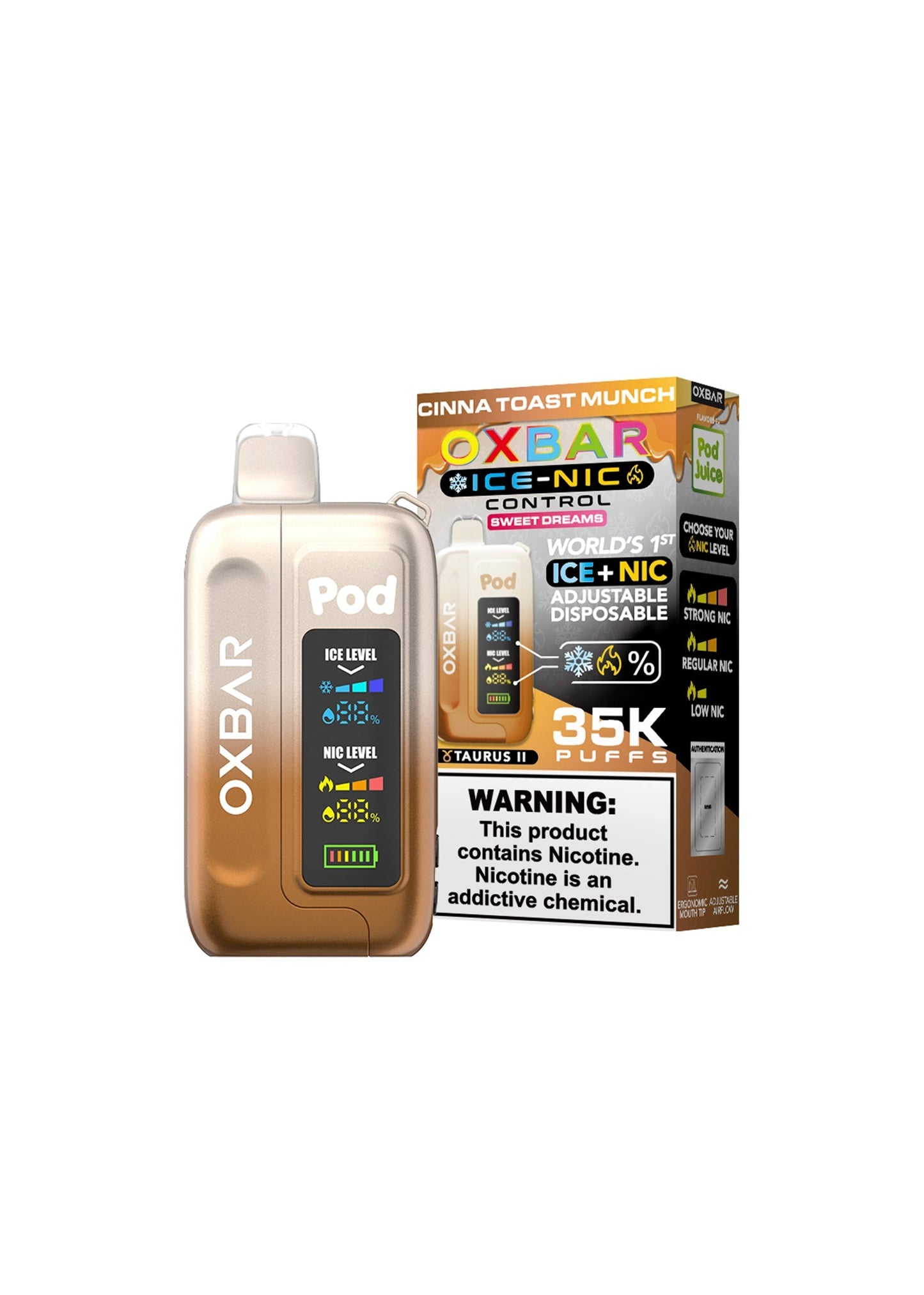 OXBAR 35K DISPOSABLES 5CT/BX