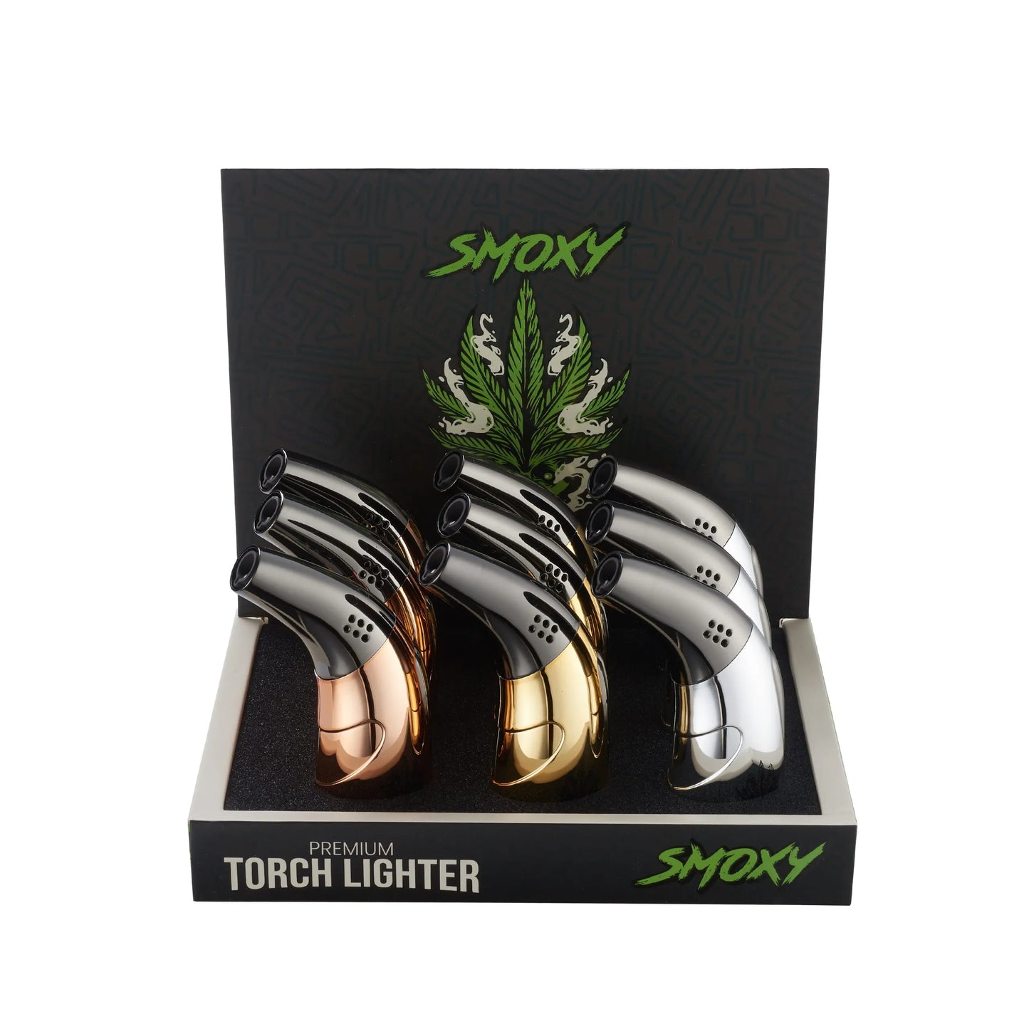 SMOXY PREMIUM TORCH CURVE LIGHTERS 09CT/BX(ST 101)