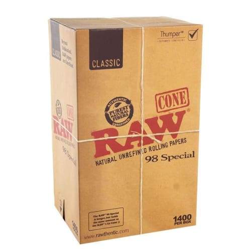 RAW 98 SPECIAL CONES BULK 1400CT