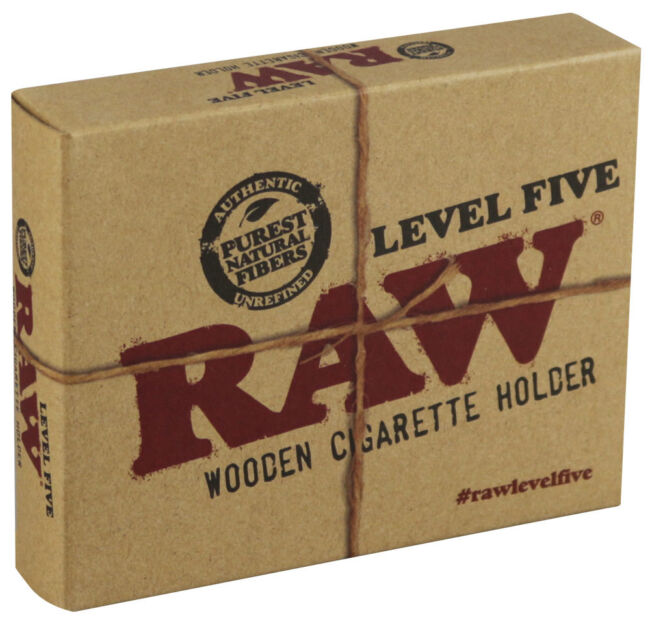 RAW FIVE ON IT WODDEN CIG HOLDER