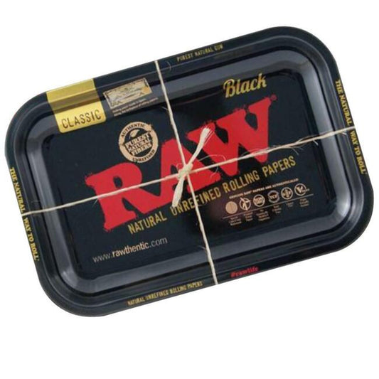 RAW BLACK ROLLING TRAY LARGE