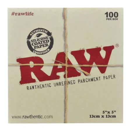 120 RAW PARCHMENT PAPER 5" X 5"